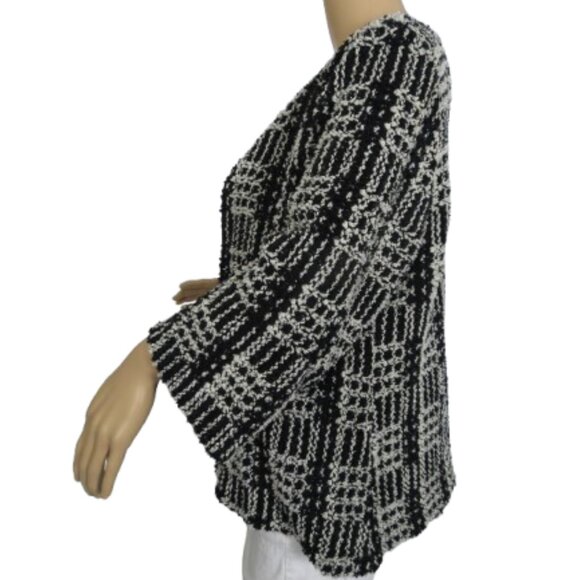 Joseph Ribkoff Waffle Pattern Open Front Blazer Jacket - Picture 4 of 6